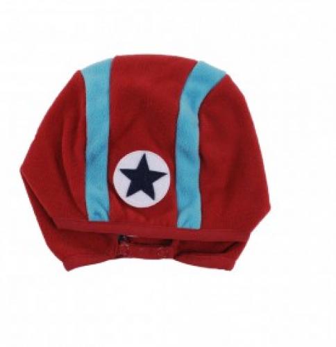 speedy dark red/Light blue fleece button - outlet