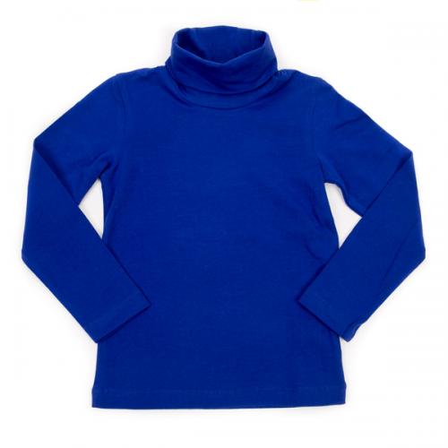 Turtleneck Emiel solid jersey - royal Blue - outlet